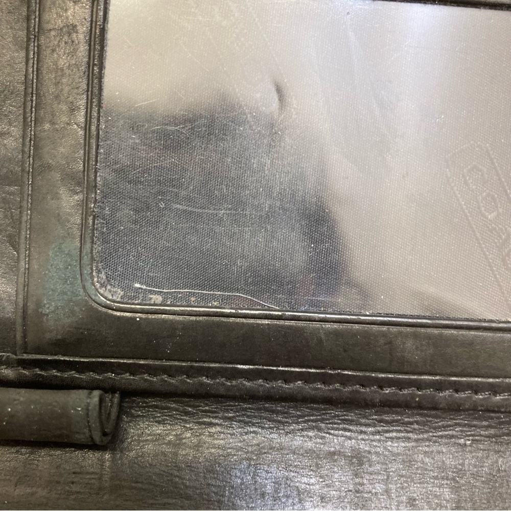 Coach vintage black leather clutch wallet - Picture 12 of 14